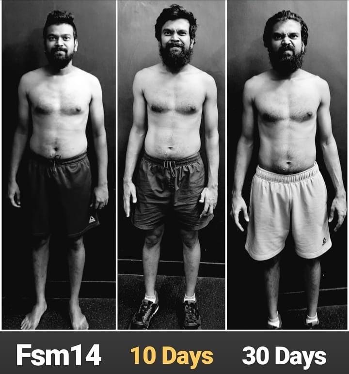 Client progress at day 1, 10 and 30 on the FSM14 program